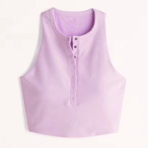 Abercrombie & Fitch YPB SculptLUX Plunge Henley Slim Tank